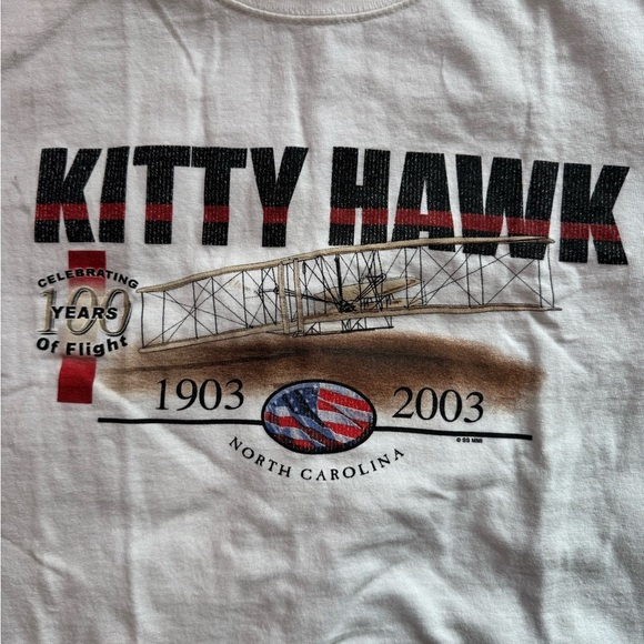 Vintage ‘03 Kitty Hawk 100 Year anniversary T shirt - Picture 2 of 3